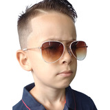 Oculos De Sol Aviador Infantil Proteção Uv 400 Premium