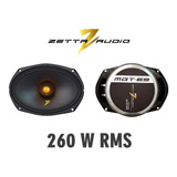 Par Auto Falante Zetta Audio Mgt-69 Pol 520w Rms Cor Gold