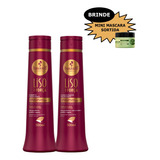 Kit Haskell Liso Com Força Shampoo + Condi 500ml + Brinde