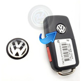 Emblema Para Llave Volkswagen 14 Mm Engomado Jetta Beetle 