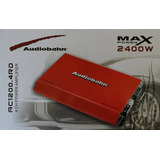 Amplificador Audiobahn 4 Canales Ac1200.4rd Rojo 2400w Max