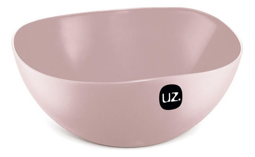 Saladeira Redonda De Plástico Uz 3 Litros Grande Cor Rosa