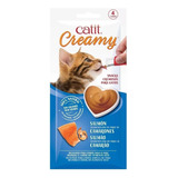 Snack Gato Catit Creamy Sabor Salmón Y Camarones 40gr. Np