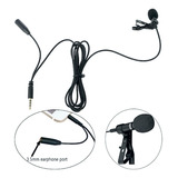 Microfono Corbatero Celular Salida Auriculares 4 Polos 3.5 