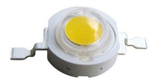 50 Pçs Power Led Chip 1w 3v Branco Quente 3500k S/dissipador