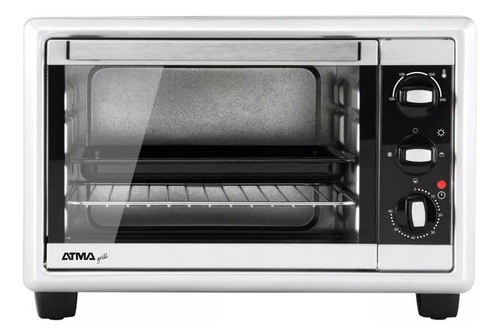 Horno De Mesa Electrico Atma Hg2010e 17l Plata 220v Ref