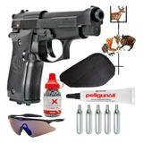 Set Accesorios Beretta M84fs Blowback 5 Co2 1500bbs 4.5 Xtrc