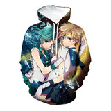 Sudadera Cute Sailor Moon Neptuno Júpiter Print Moda