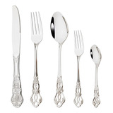 Set Elegante De Cubiertos De Plata Snplowum Con Cuchillos...