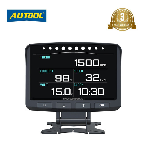 Autool X50 Pro Gps Velocímetro Hud Obd2 Temperatura Del Agua