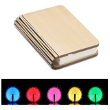 Luz Led Para Libros De 5 Colores, Luz Nocturna Plegable De M