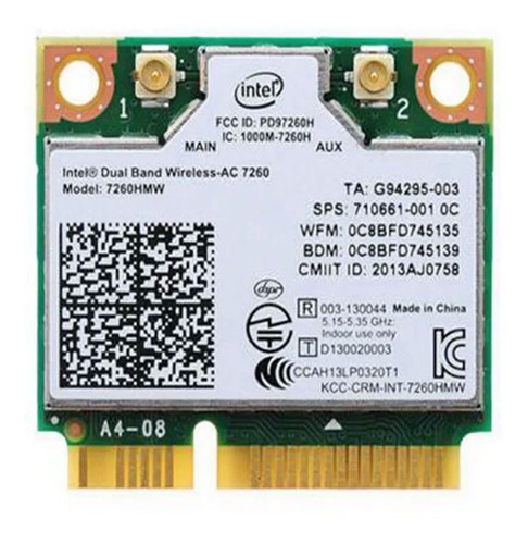 Mini Pci Wireless 802.11ac + Bluetooth 4.0 Dual Band 5ghz Ac