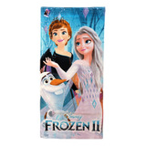 Frozen Ii Toalla De Playa Elsa Anna Olaf 28 X 58 Pul.