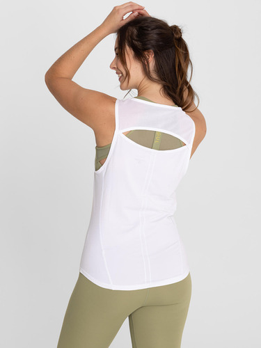 Polera Deportiva Mujer Tank Court Blanco Bsoul