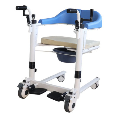 Gambimedic Silla De Transferencia Traslado Con Baño Elevacion Manivelas Altura Ajustable Soporta 150kg Llantas Giratorias Con Mecanismo De Candado Ideal Hogar Hospital Clinica Mod. Bx-tl06 | Meses sin interés