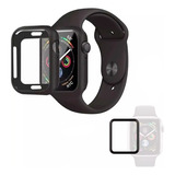 Capa Bumper Silicone+película Para Apple Watch Iwo 42mm 44mm