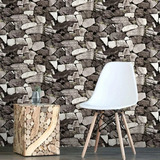 Papel Tapiz Adherible Estilo Piedra Ladrillo Para Pared 10m