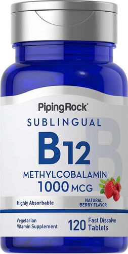 Vitamina B12 1000mcg (120 Softgels) Piping Rock Hecho En Usa