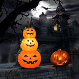 3 Pisos Luz Led De Calabaza Inflable De Halloween Air