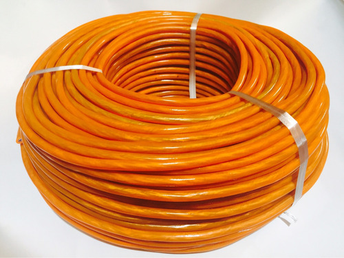 50m Rollo Cable Microfono Balanceado 6mm Dmx Xlr Naranja