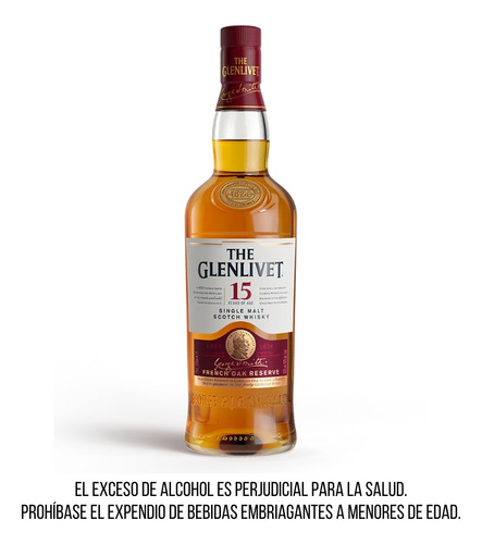 Whisky The Glenlivet 15 Años 700 Ml - mL a $476
