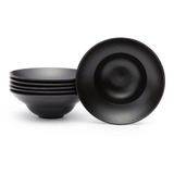 Plato Hondo 23 Cm Rak Gourmet Negro Porcelain Premium G