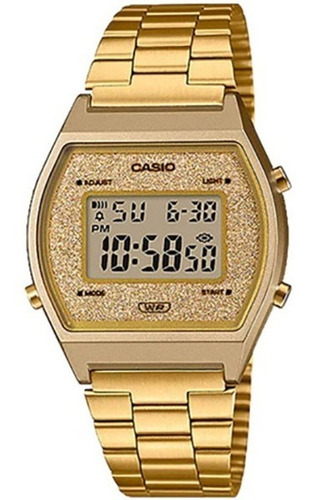 Reloj Casio B640wgg9d Vintage Gold Brillos Crono Luz Newmar 