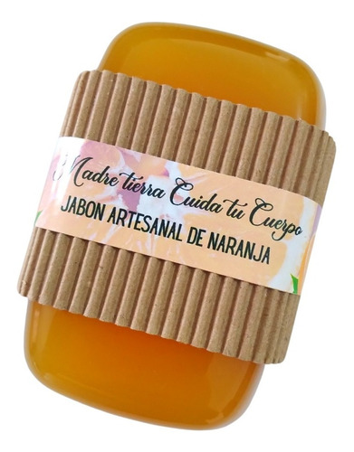 Jabón Artesanal De Naranja Y Miel 120 - - g a $125