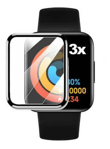 3 Películas Proteção Nano Gel 3d Para Xiaomi Mi Watch 2 Lite