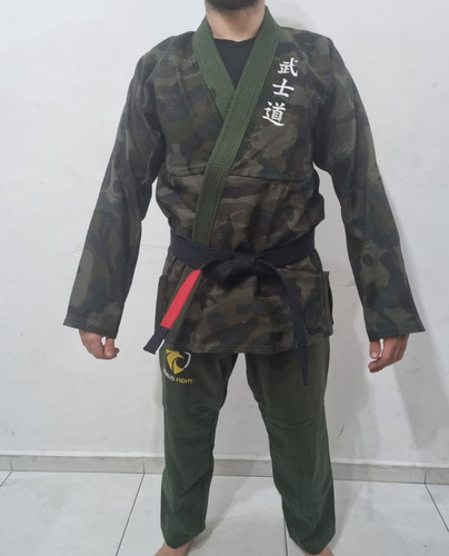 Kimono Camuflado Trançado Hórus Fight Style Exército