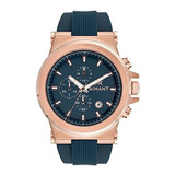 Reloj Para Hombre Aimant Monaco Rose Gold Con Correa De Sili