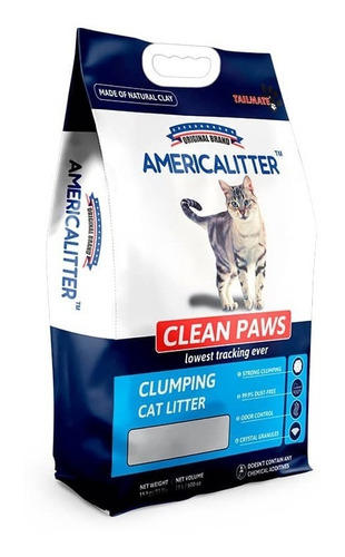 Arena Para Gatos Premium Americalitter Clean Paws 7 Kg