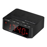 Rádio Relógio Despertador Digital Fm Bluetooth Tf Lelong-674
