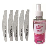 Kit Com 25 Lixas Boomerang E Preparador De Unhas