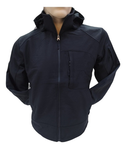 Chaqueta Softshell Hombre Con Micro Polar Gorro Desmontable