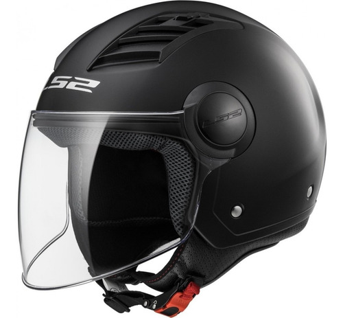 Casco Abierto Ls2 Of562 Airflow Negro Mate Agrobikes