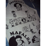 Delantal Cocina Mafalda Lienzo Con Todos Los Personajes Ver