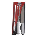 Set Cuchillo Chaira Tenedor Cocina Profesional Tramontina