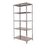 Estante Armable Rapiestantesweb 90 X 42 Gris - 90cm X 200cm X 42cm Y 26mm De Espesor - Soporta Hasta 50kg