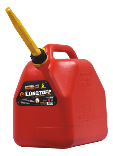 Bidón Combustible Extra Chato Lusqtoff 5lts Pico Surtidor