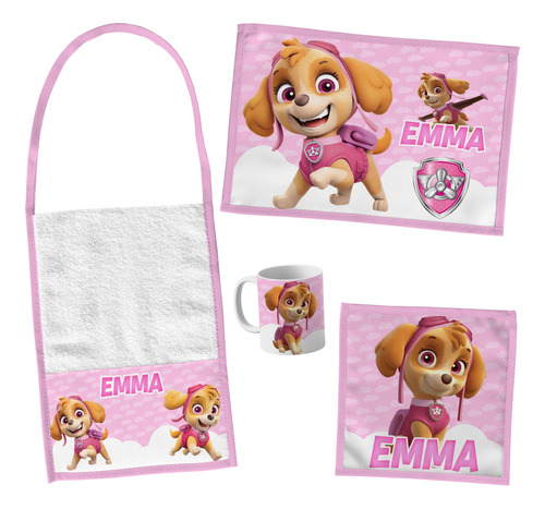 Set De Jardín Personalizado Paw Patrol Patrulla Canina 