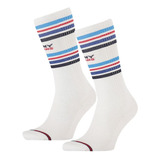 Calcetines Tommy Hilfiger Kneehigh Stripes Blanco Hombre 701
