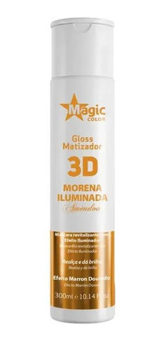 Gloss Matizador 3d Morena Iluminada Amêndoa Magic Color