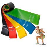 Kit 5 Faixa Elástica Super Mini Band Para Treino Exercícios