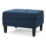 Christopher Knight Home Zahra Ottoman, Azul Oscuro