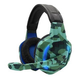 Headset Xp-6 | Controle De Volume | Microfone | Camuflado