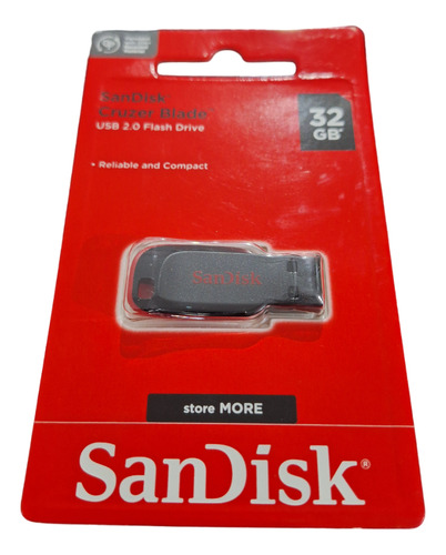 Pen-drive 32 Gb Sandisk Usb 2.0 Frash  Drive Alta Velocidade