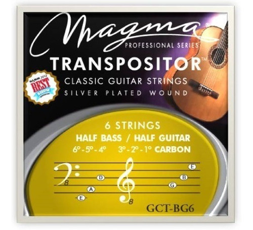 Encordado Guitarra Clas Transpositor Mitad Bajo Mitad Guitar