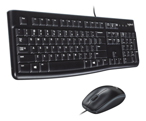 Logitech Mk120 Combo Teclado Y Mouse Con Cable