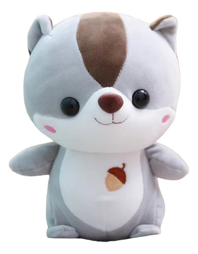 Peluche Ardilla Gris Kawaii 